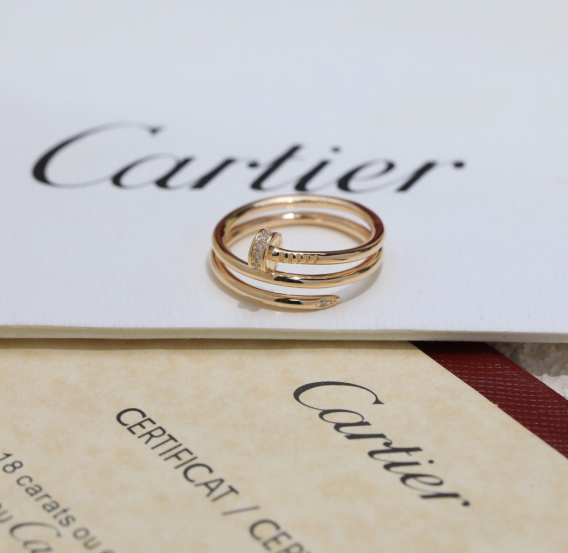 14k Yellow Gold Nail Ring/Double