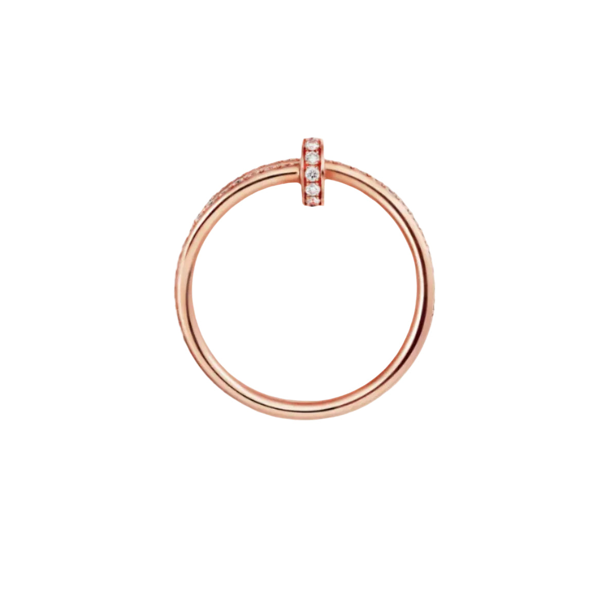 14k Rose Gold Nail Ring