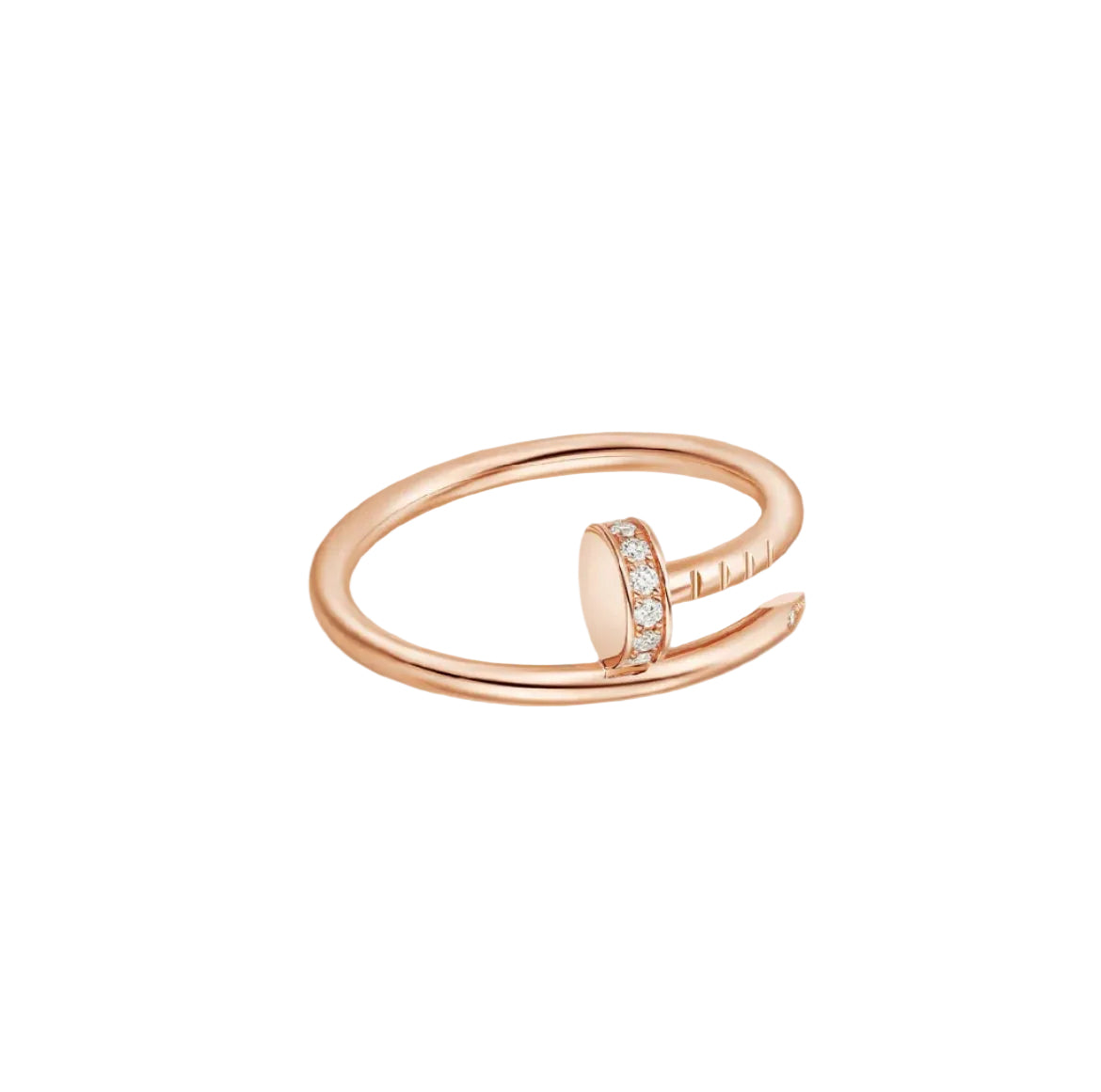14k Rose Gold Nail Ring