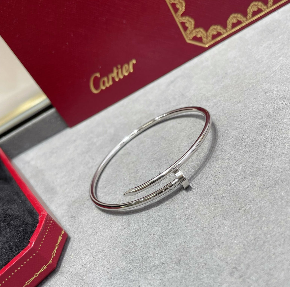 14k White Gold Nail Bracelet/Small