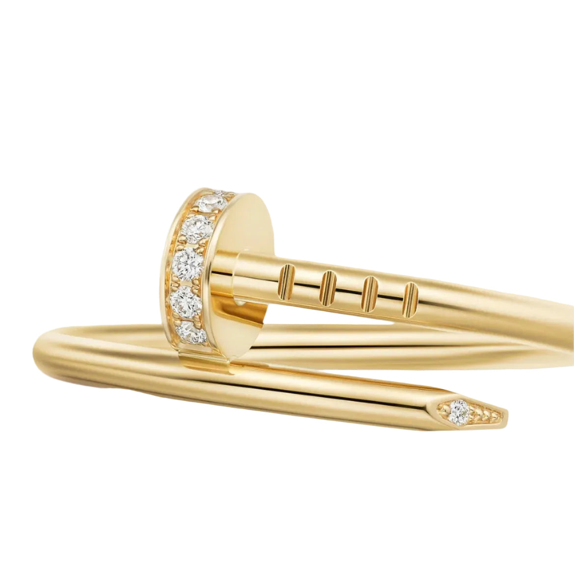14k Yellow Gold Nail Ring