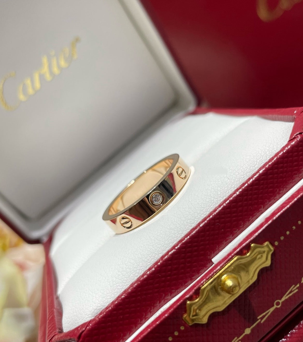 14k Rose Gold Love Ring