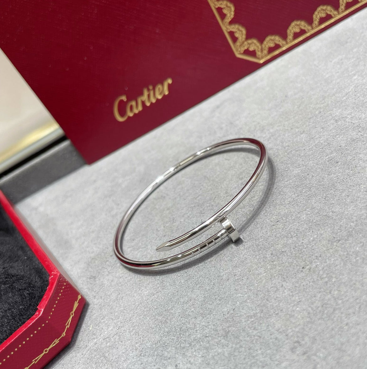 14k White Gold Nail Bracelet/Small