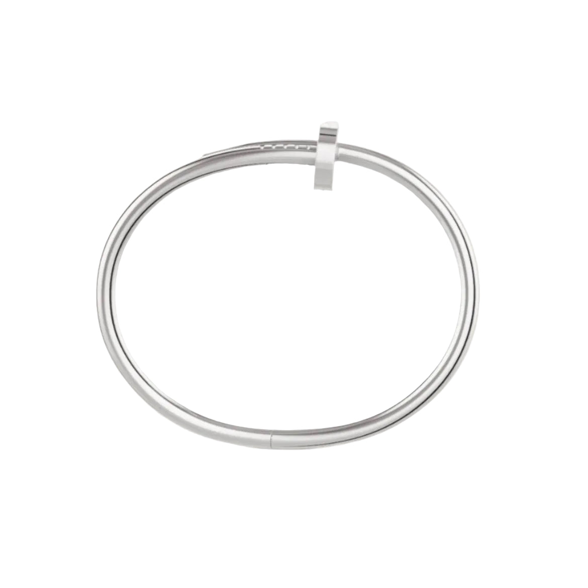 14k White Gold Nail Bracelet