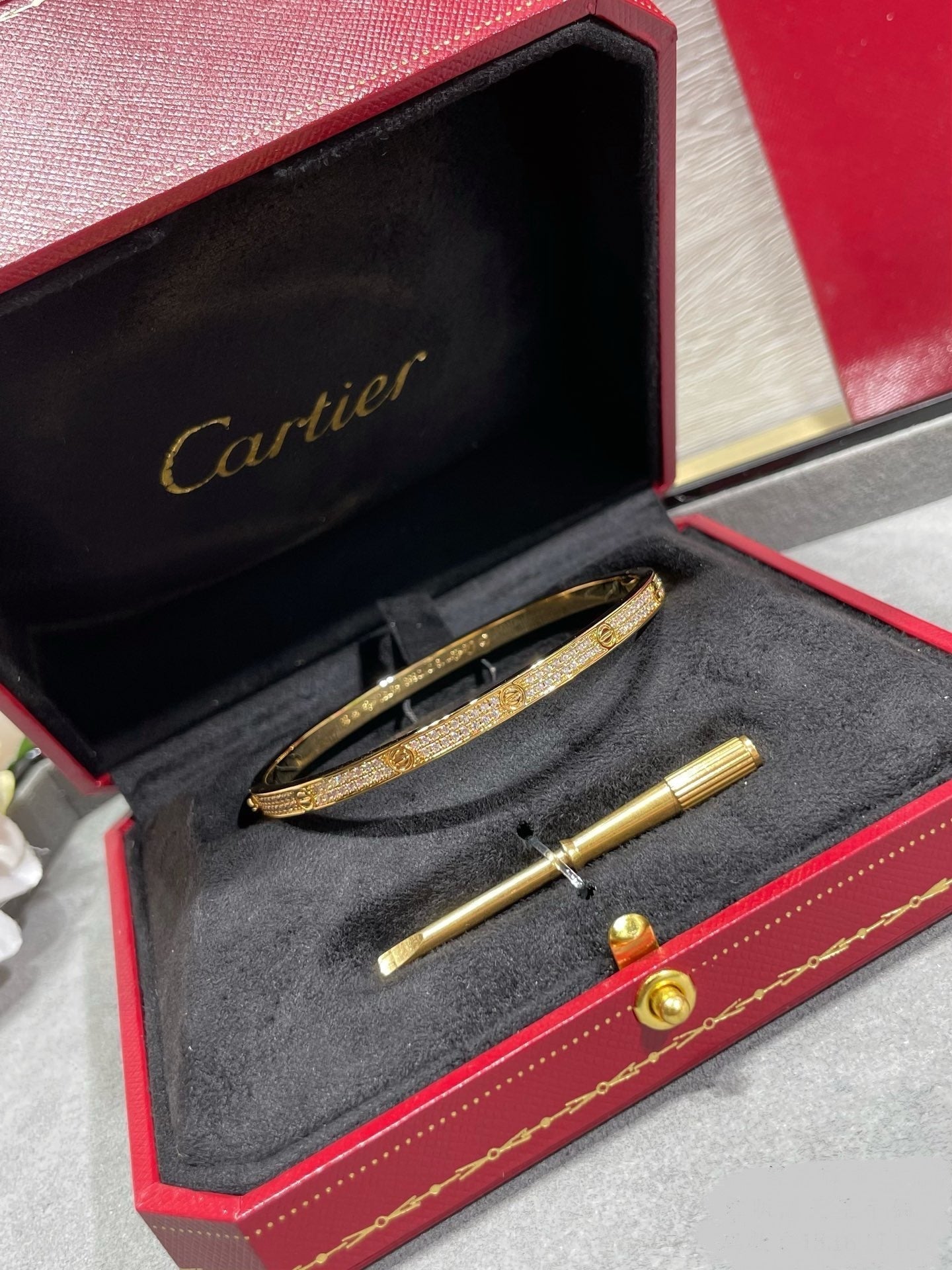 14k Yellow Gold Love Bracelet/Small