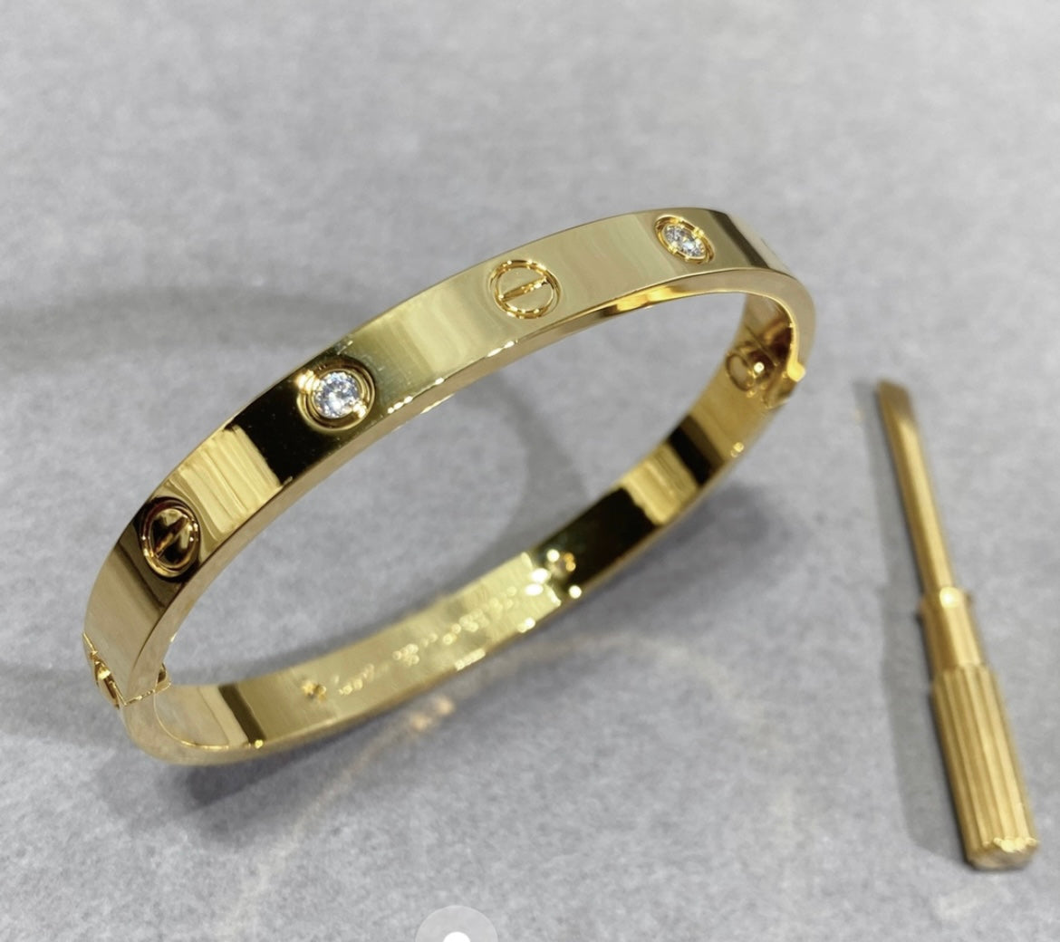 14k Yellow Gold Love Bracelet