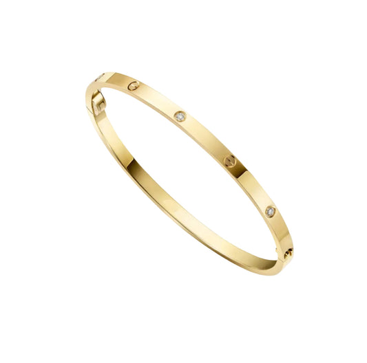 14k Yellow Gold Love Bracelet/Small